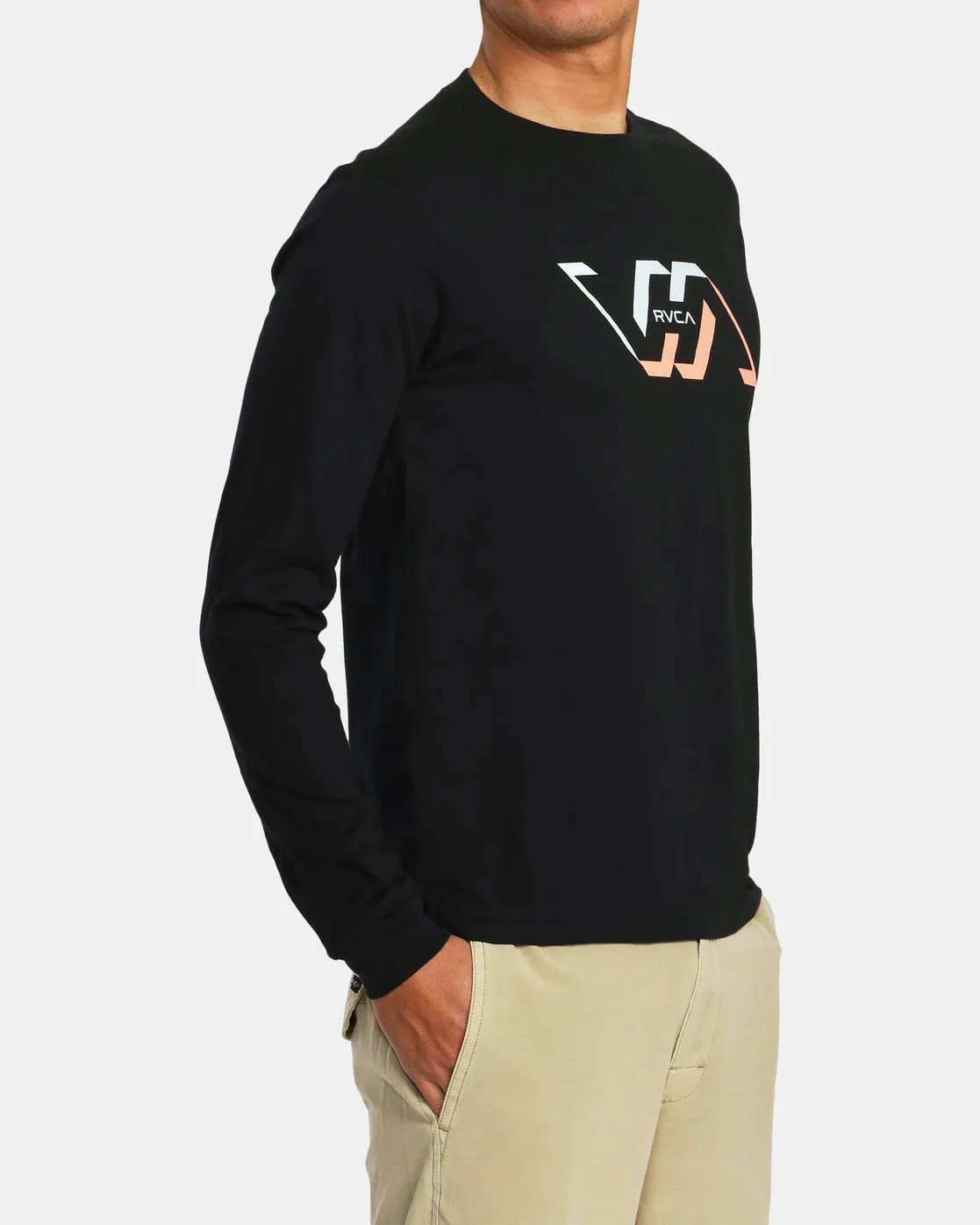 Facets Long Sleeve Tee - Black