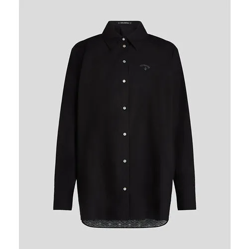 FAN LACE POPLIN SHIRT