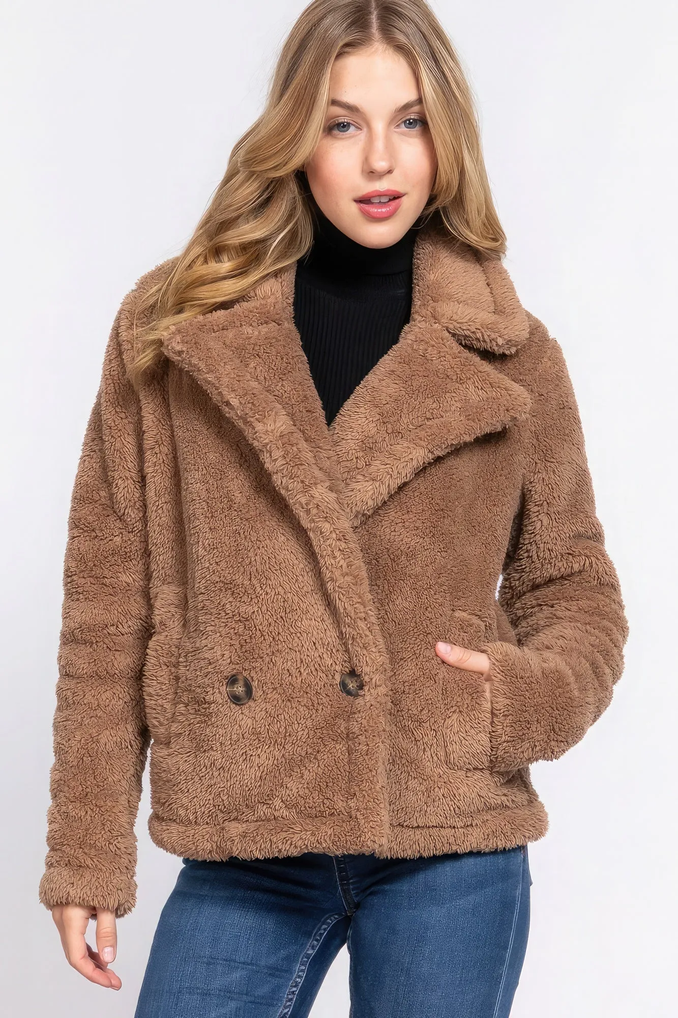 Faux Fur Sherpa Jacket