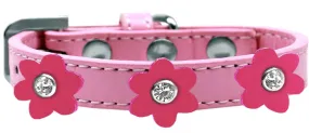 Flower Premium Collar Light Pink With Pink Flowers Size 18