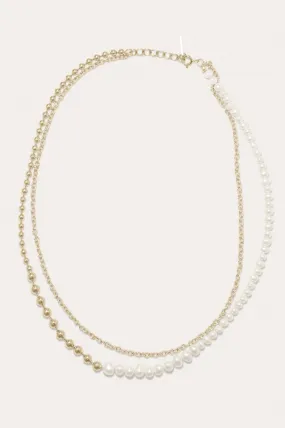 Forgotten Seas - Pearl and Gold Vermeil Necklace