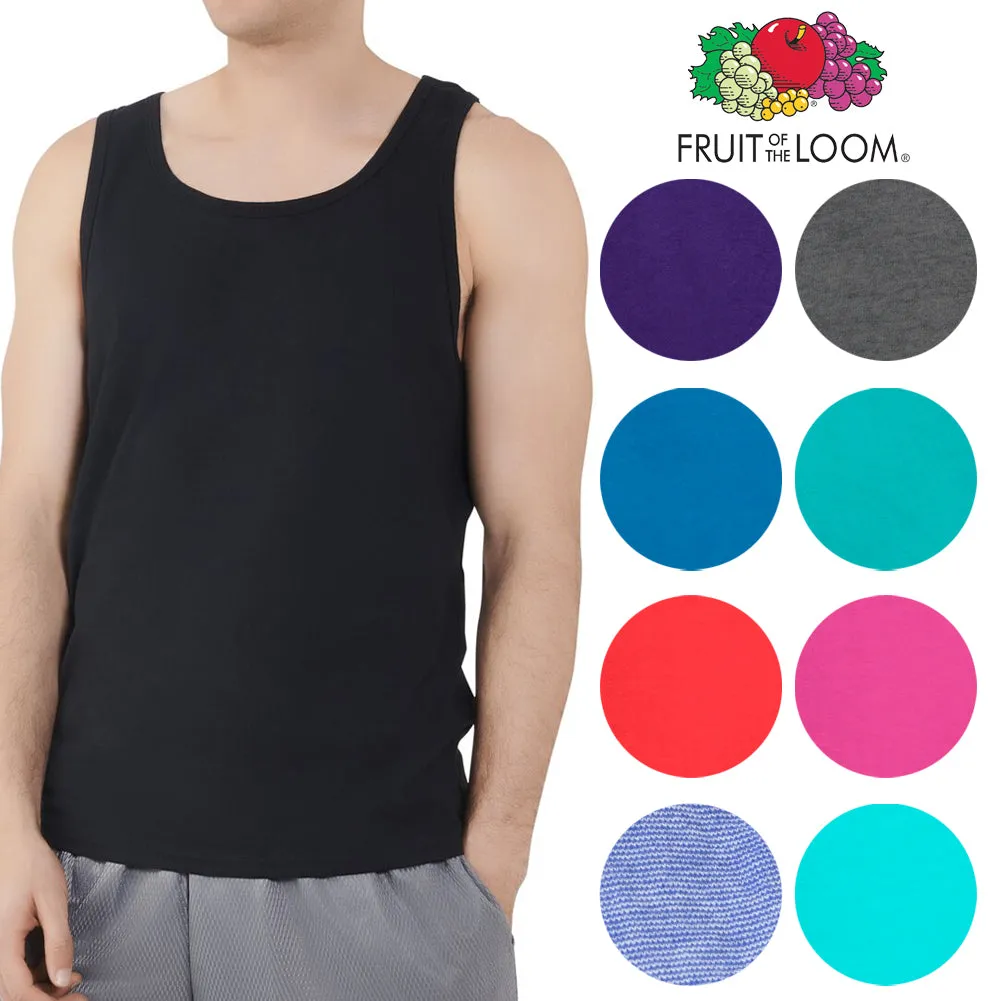 Fruit Of The Loom Men's Underwear Sleeveless Cotton Blend Tank Top