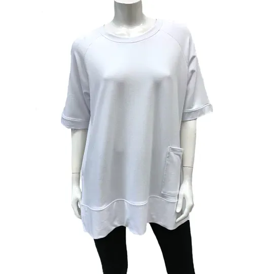 Gilmour, BtT-1102 Bamboo French Terry Short Sleeve Raglan Pocket Tunic