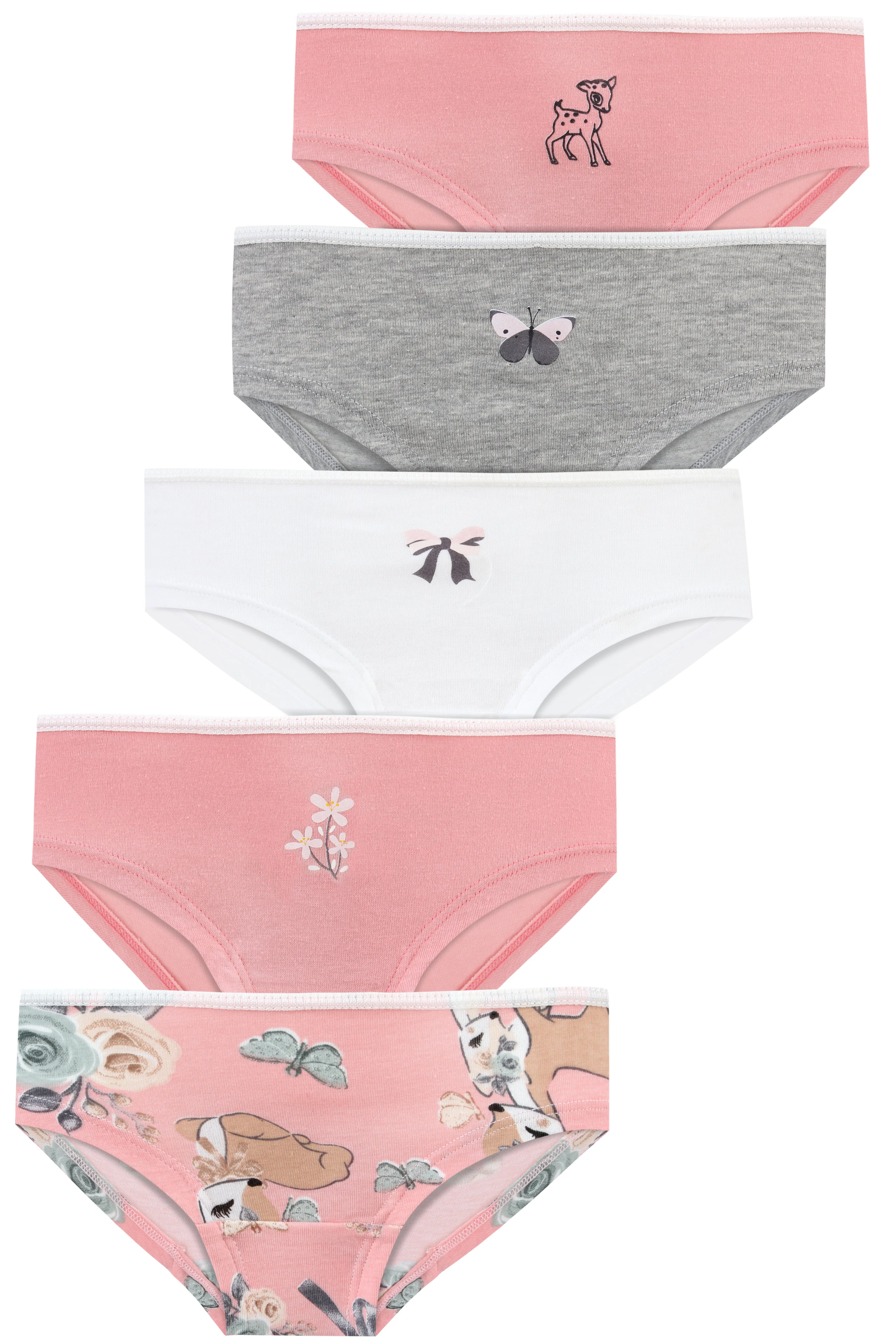 Girl's Shorties Underwear, Pack of 5