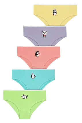 Girl's Shorties Underwear, Pack of 5