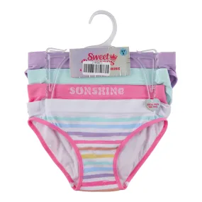 Girl's Sweet Princess Hipster Underwear, 4-Pack