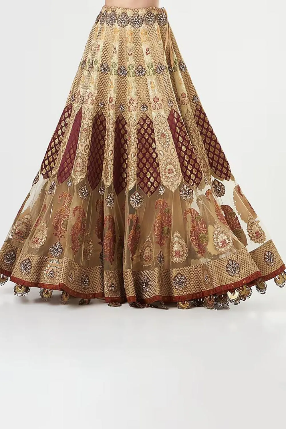 Gold Embroidered Lehenga Set