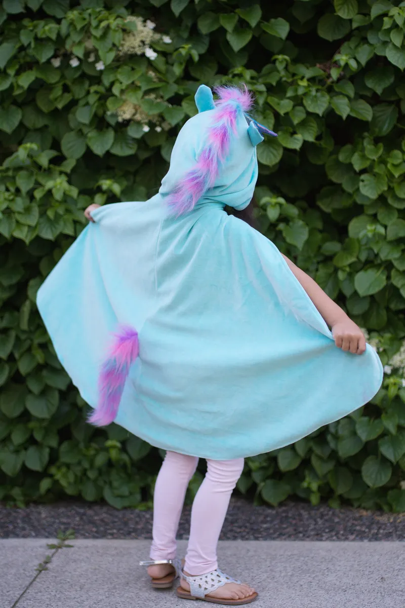 Great Pretenders Rainbow Reversible Unicorn Dragon Cape 3/4