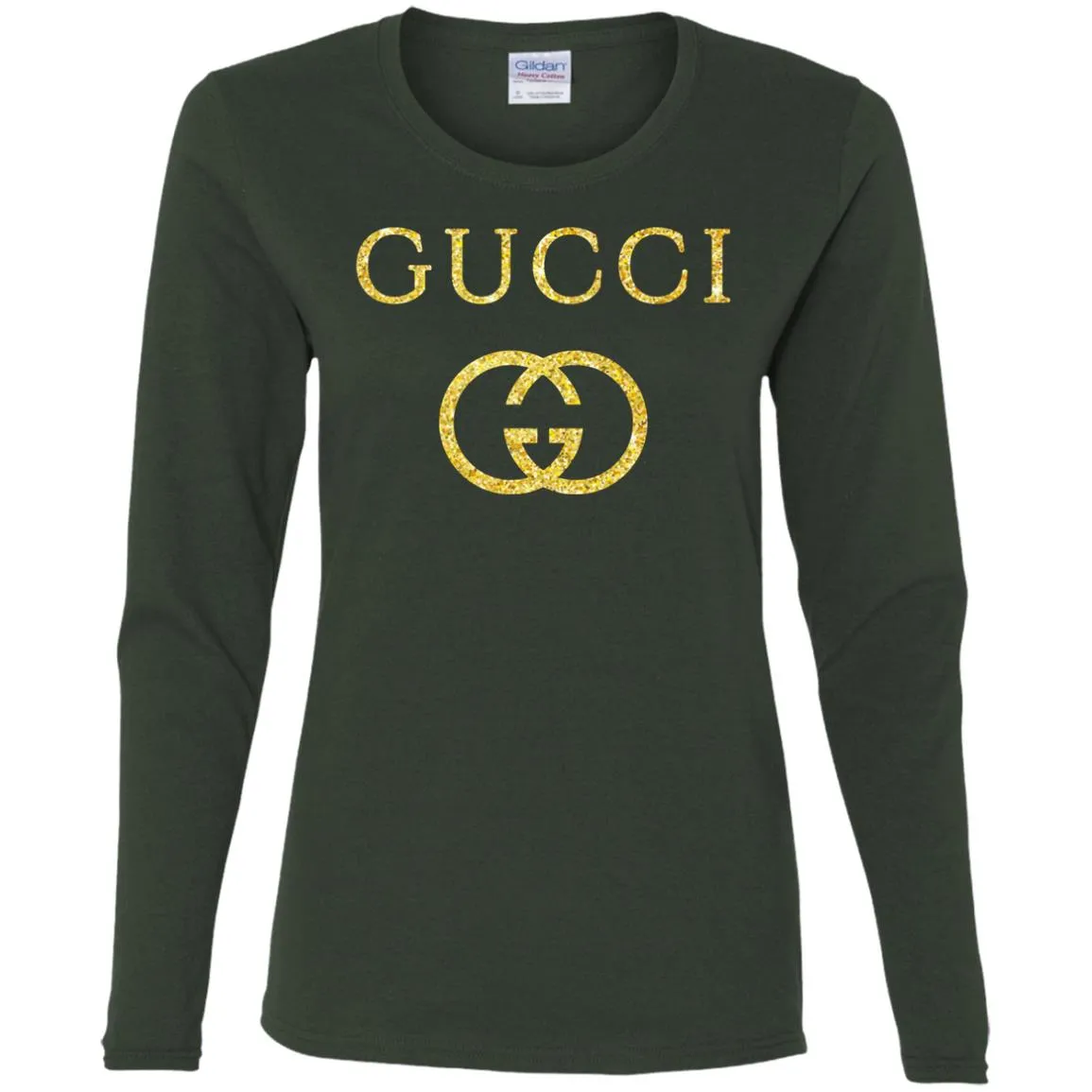 Gucci Logo Vintage Inspired Women Long Sleeve Shirt