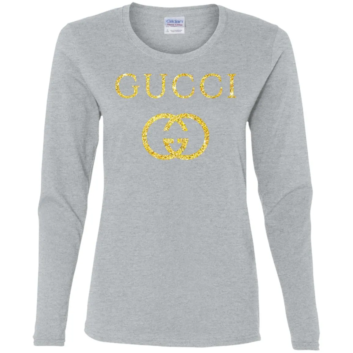 Gucci Logo Vintage Inspired Women Long Sleeve Shirt