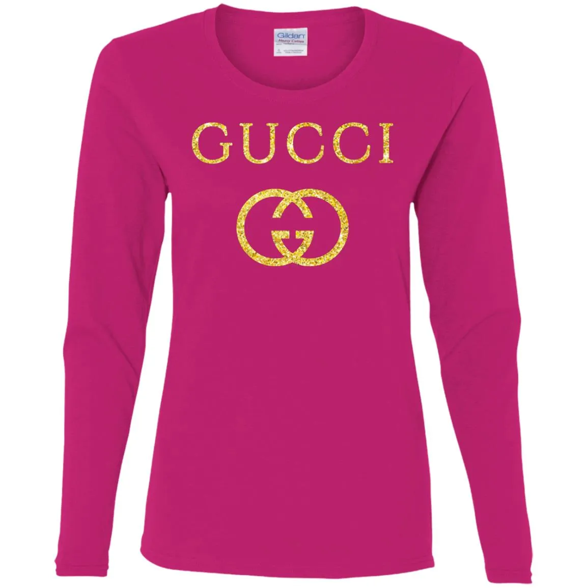 Gucci Logo Vintage Inspired Women Long Sleeve Shirt