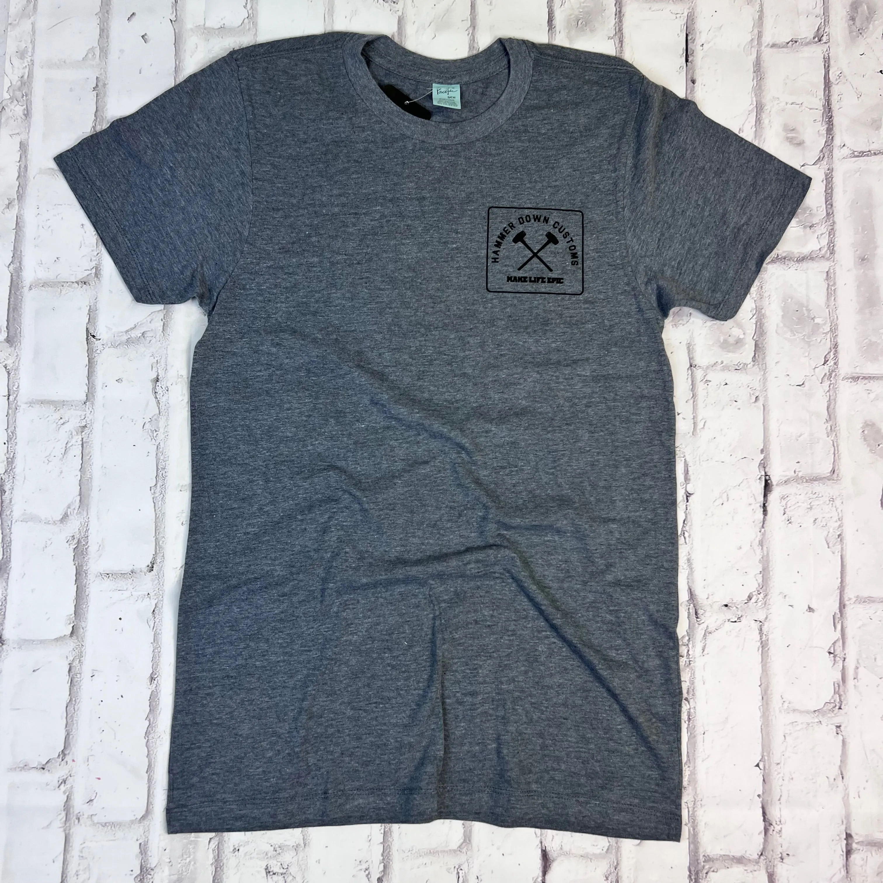 Hammer Down "Epic Squad" Short Sleeve T-shirt - Stone Grey