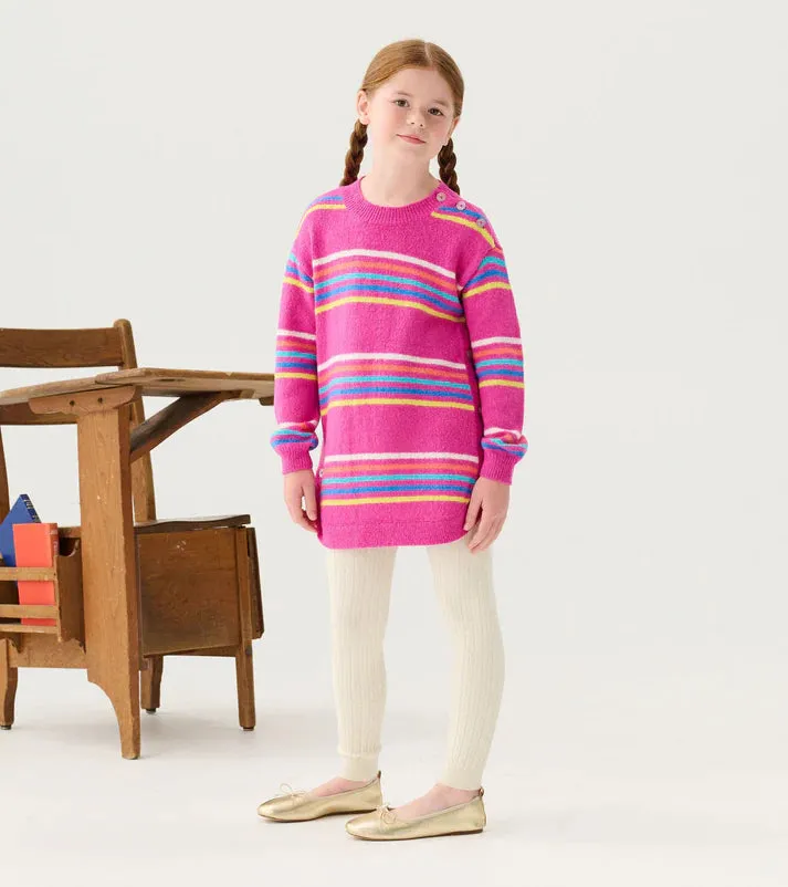 Hatley Rainbow Stripe Chunky Sweater Tunic