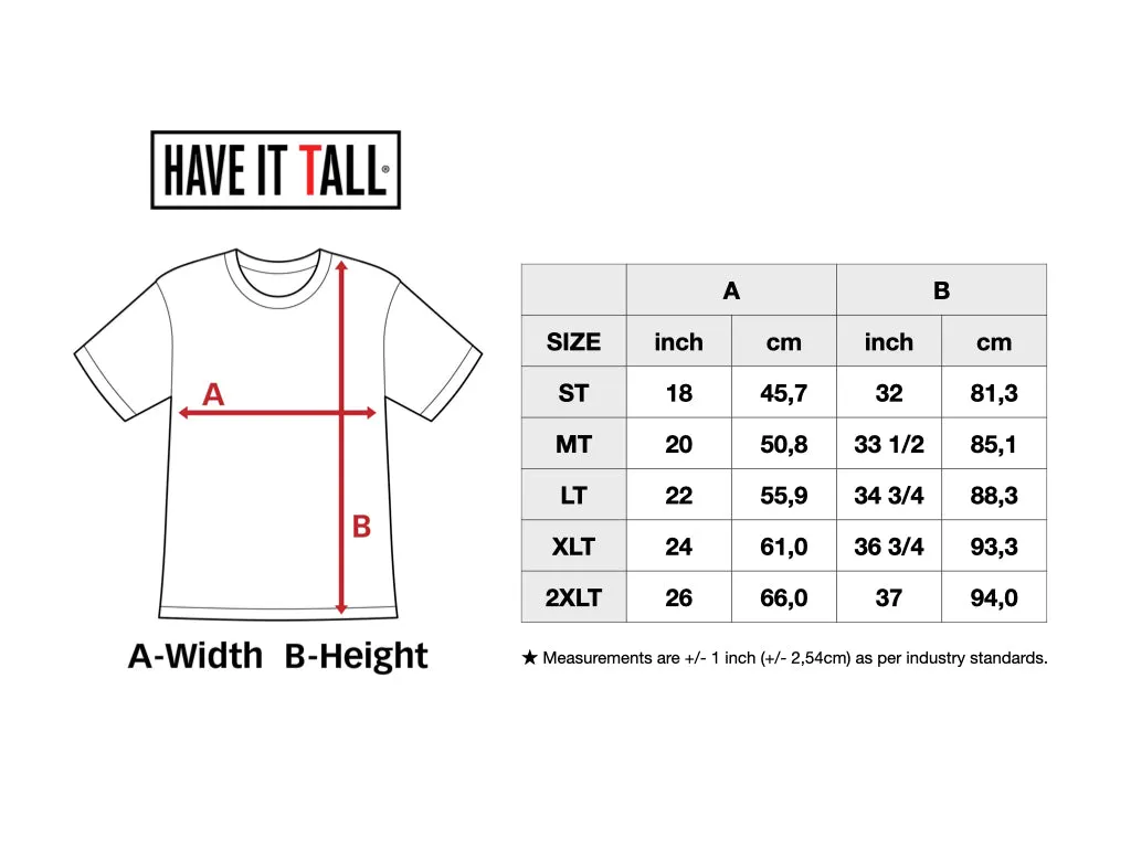 Have It Tall Extra Long Cotton T Shirt