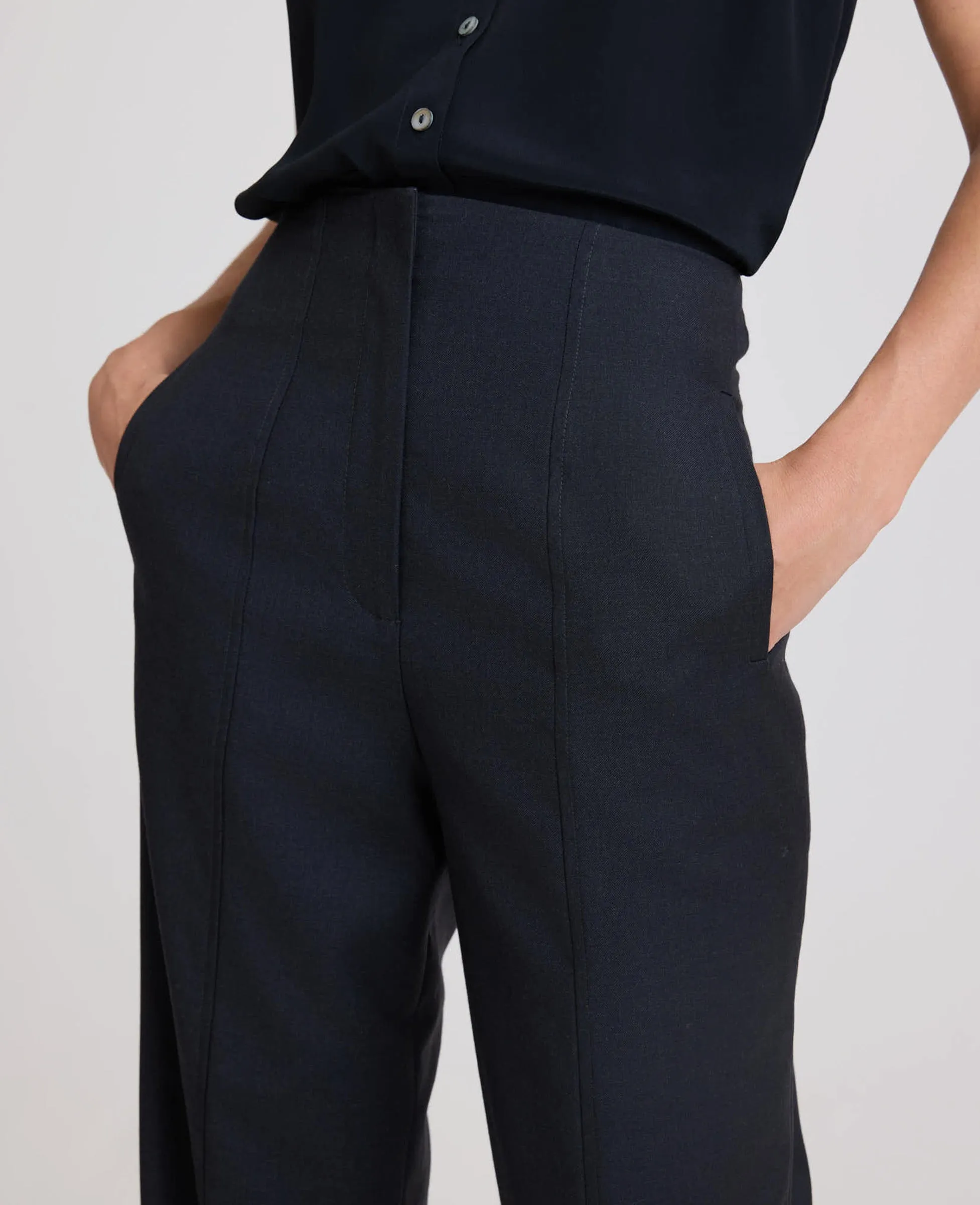 Hazel High Waisted Tapered Trousers