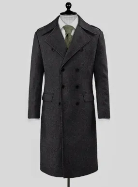 Highlander Charcoal Tweed GQ Overcoat