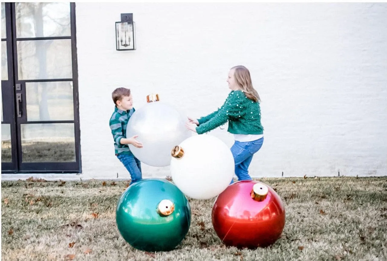 Holiball® - The Inflatable Ornament (30" Vintage Red)