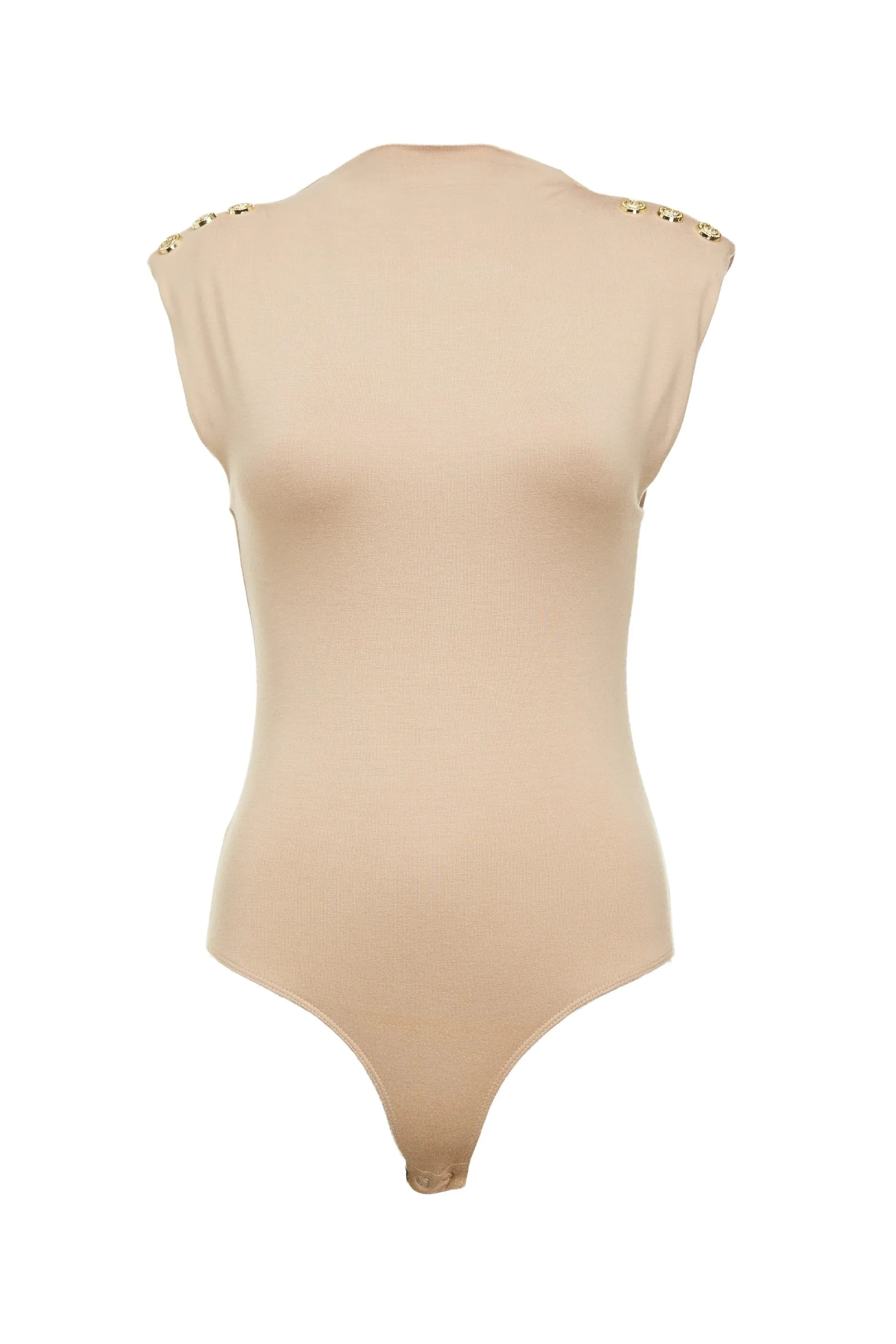 Holland Cooper Harper Bodysuit in Light Camel