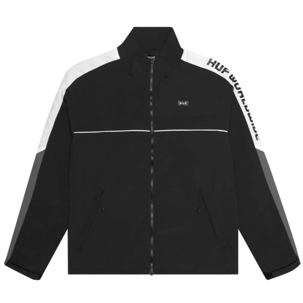 HUF LEWIS TRACK JACKET // BLACK