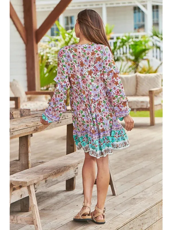 JAASE Field Day Print Fey Mini Dress