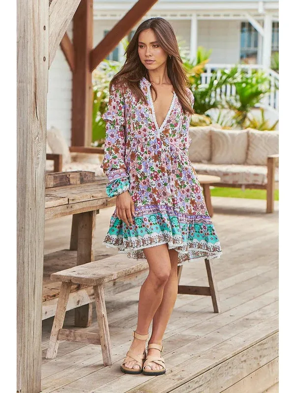 JAASE Field Day Print Fey Mini Dress