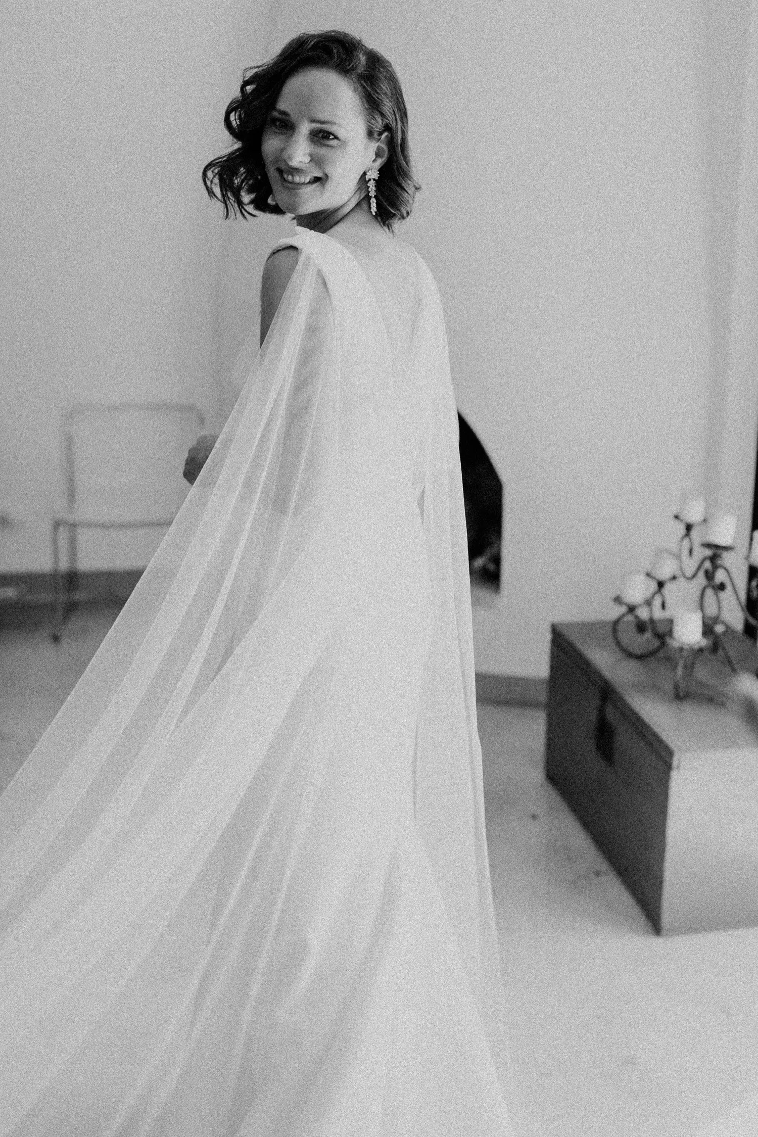 JANNA | Draped Bridal Cape