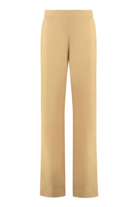 JIL SANDER Elegant Satin Trousers with Invisible Zipper