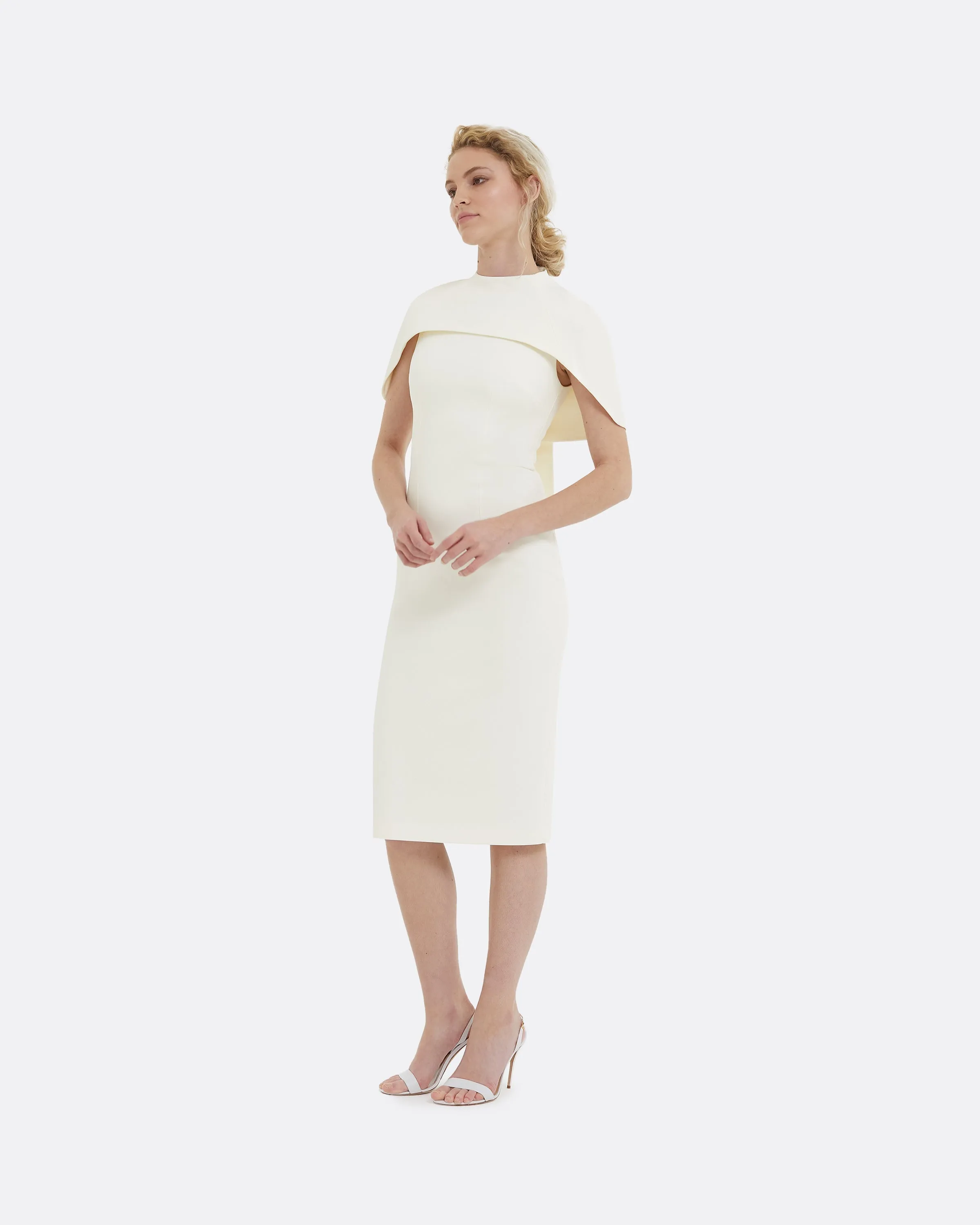 Kalika Ivory Midi Dress