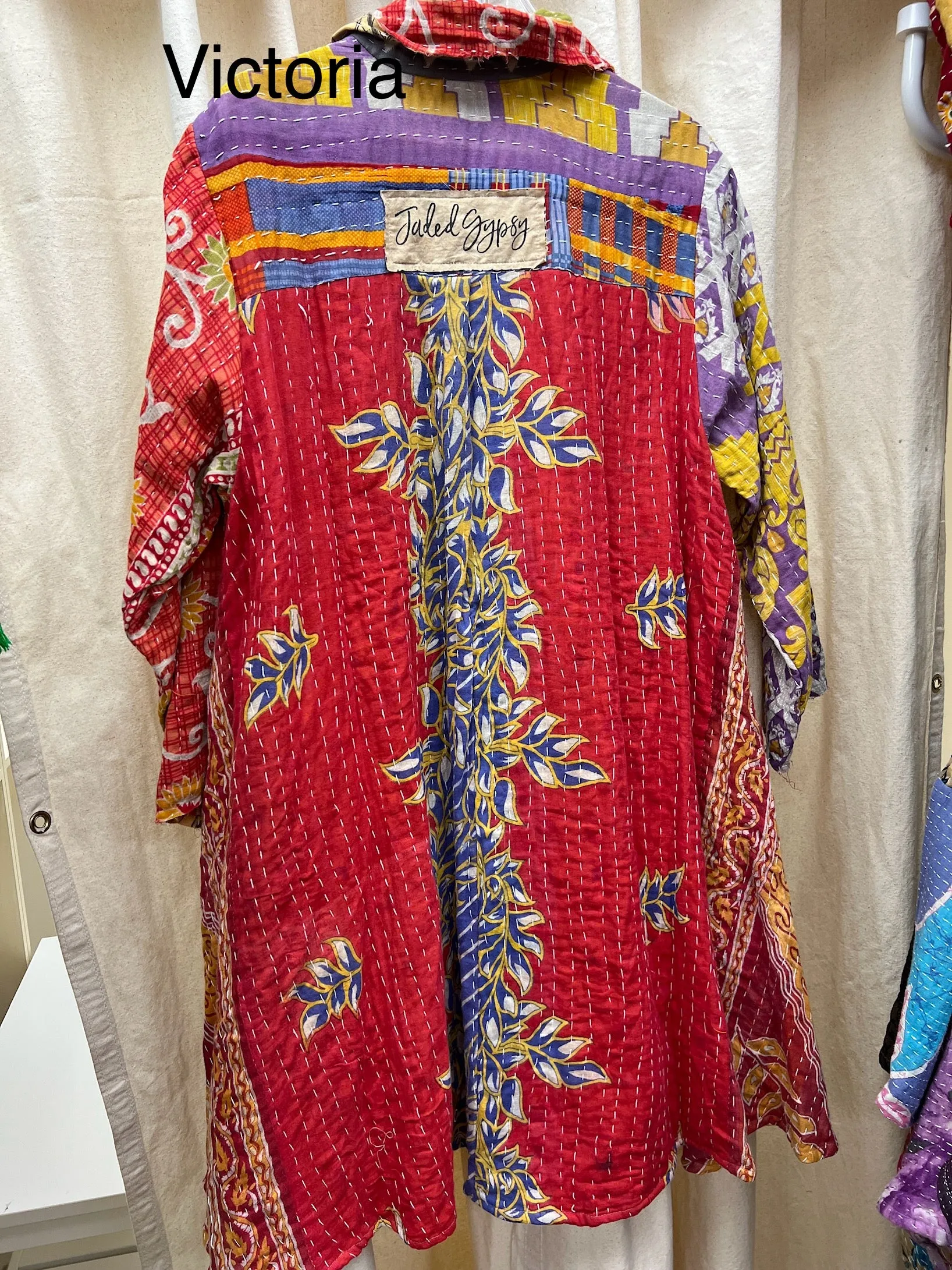 Kantha Sunrise Button Tunic by Jaded Gypsy