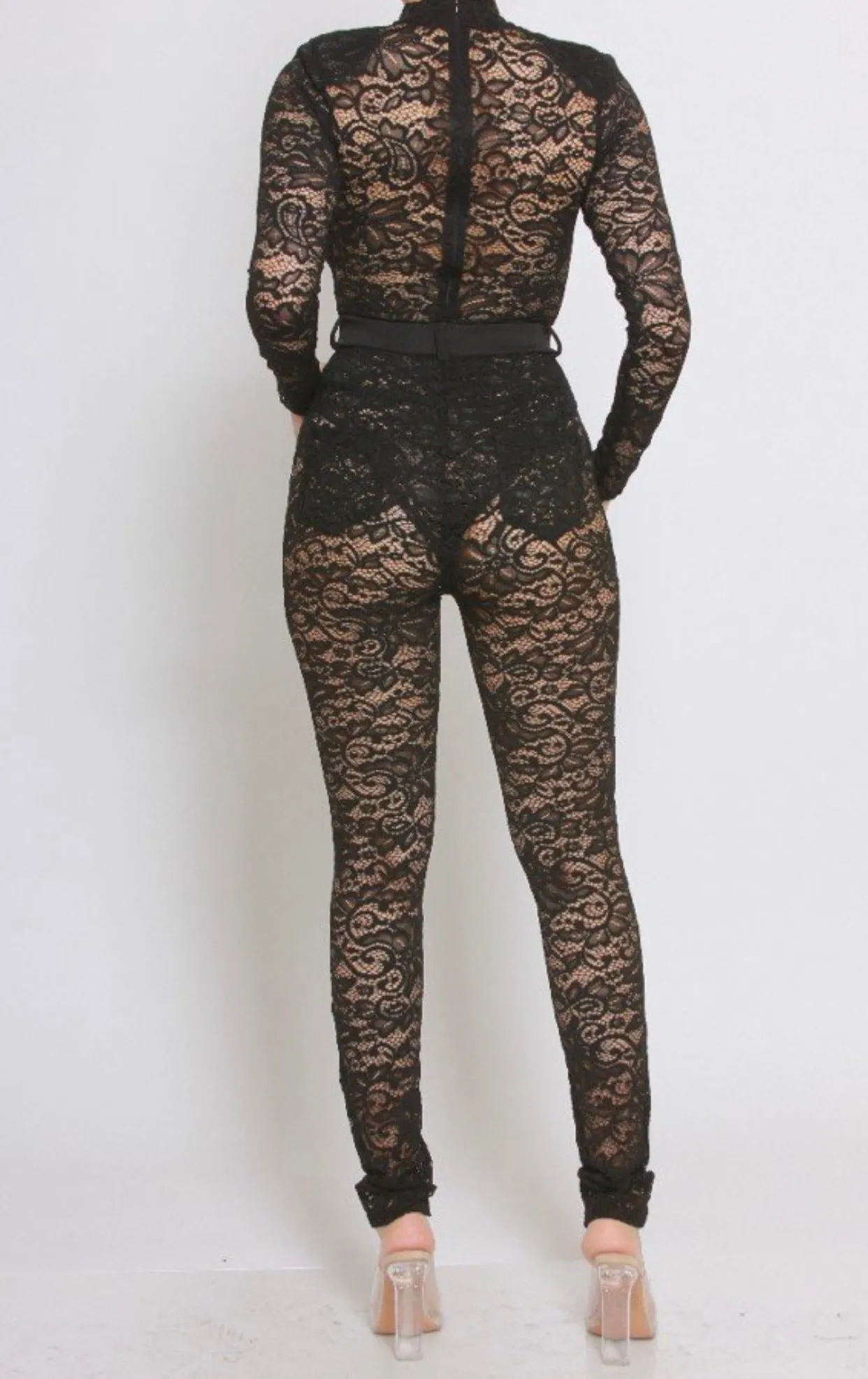 Laced up Bodysuit & Pants set