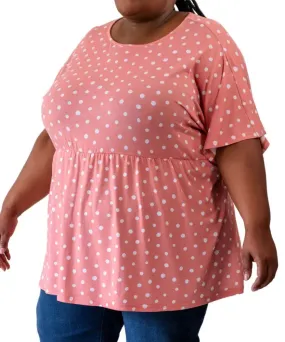 Ladies Polka Dot Babydoll Tunic