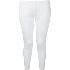 Ladies Thermal Underwear Long John Brushed Inside 0.45 TOG with Free Bed Socks (Medium) White