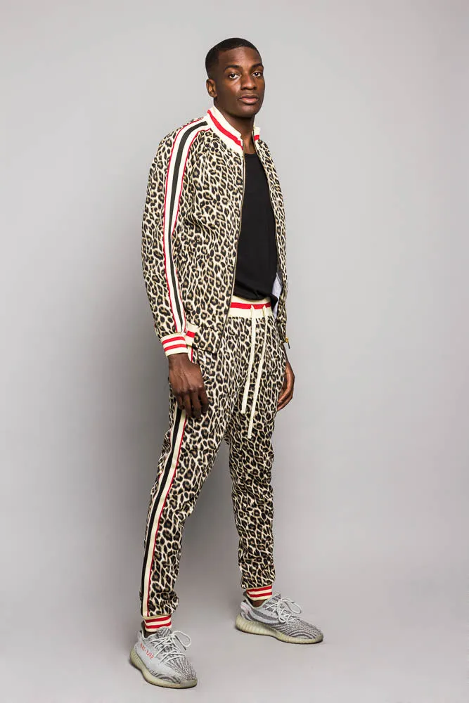 Leopard Track Suit Set