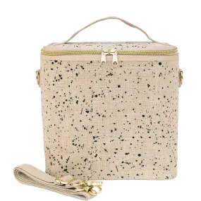 Linen-Splatter Lunch Poche for Adults