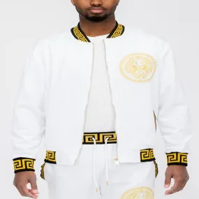 Lion Head Embroidery Status Track Jacket