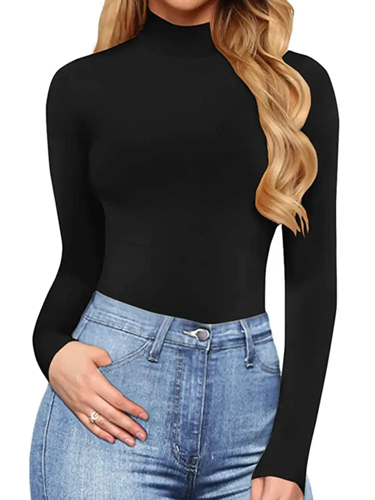 Long Sleeve Black Bodysuit