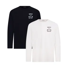 Long Sleeve Crewneck T-Shirt 2pcs Bundle