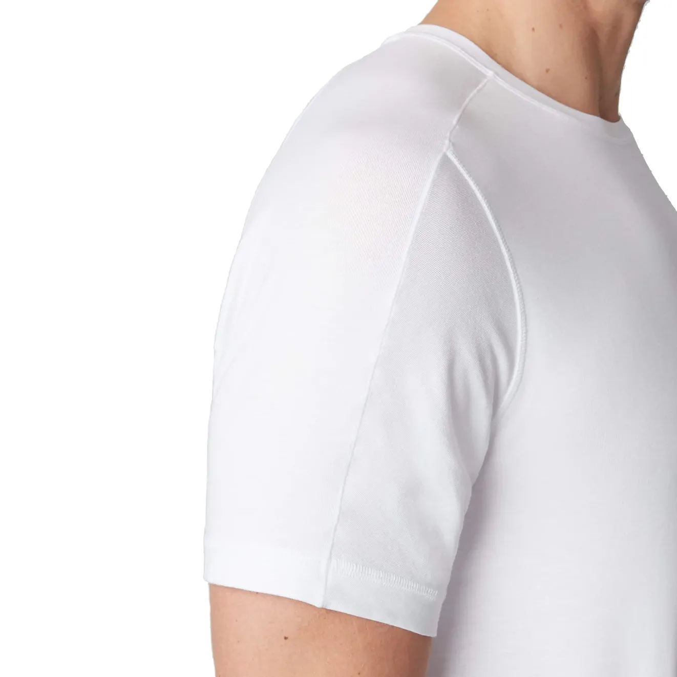 Mack Weldon - "18-Hour Jersey" Crew Neck Undershirt in Bright White