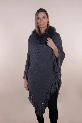 Maria Fur Poncho