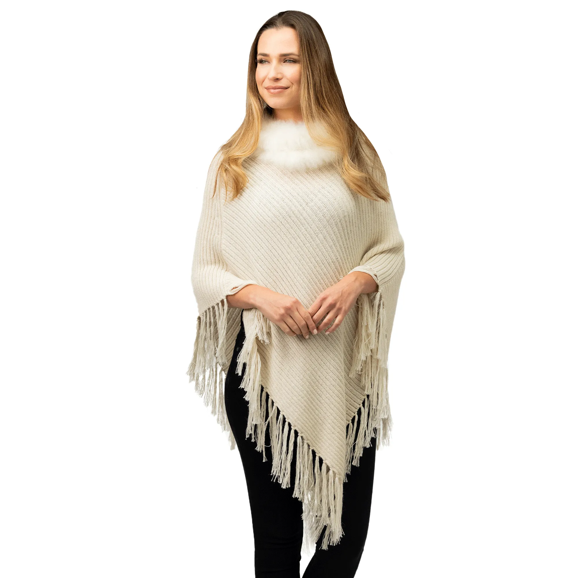 Maria Fur Poncho