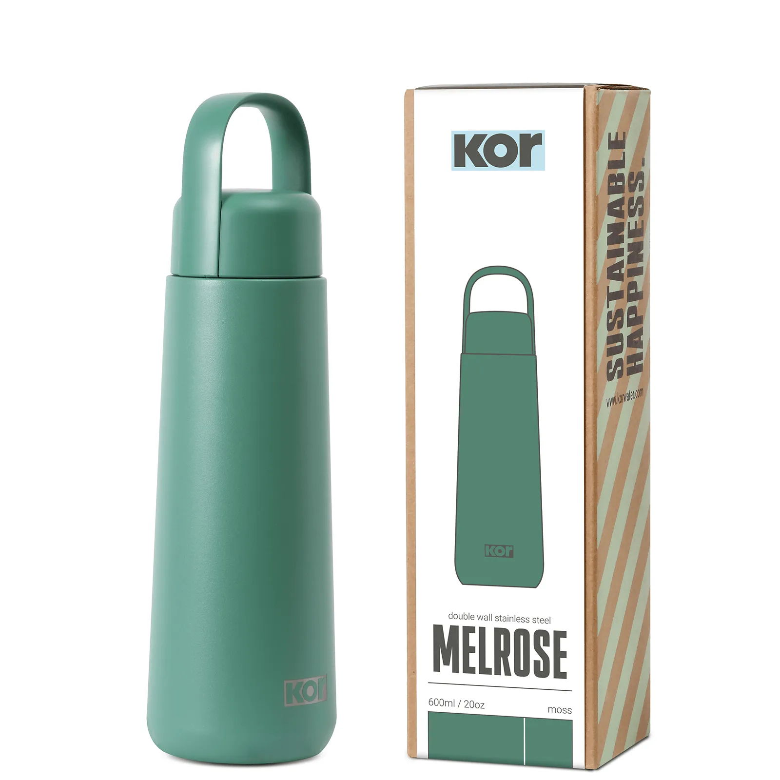 Melrose - 20 oz (600 ml) Double Wall Stainless Steel Bottle