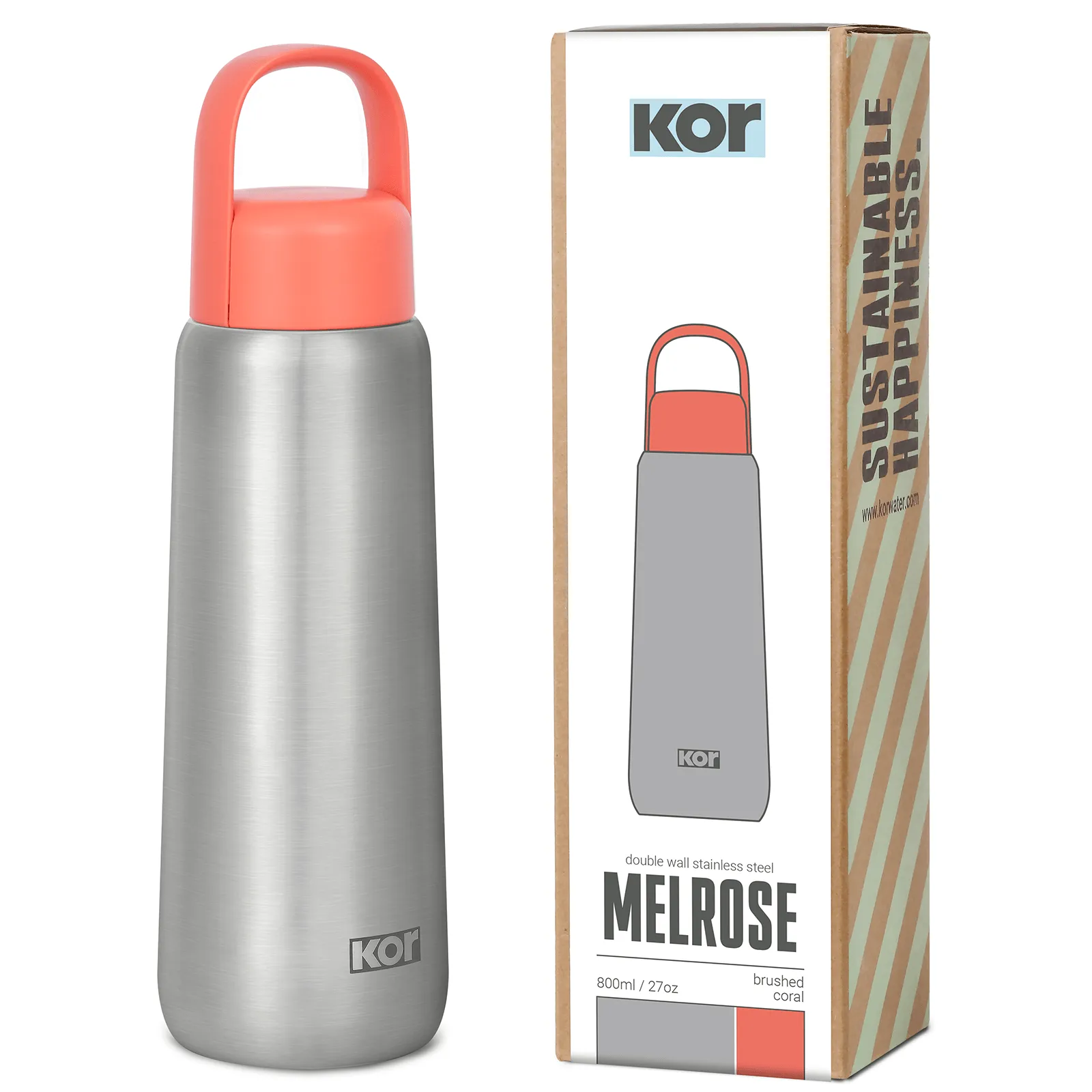 Melrose - 27 oz (800 ml) Double Wall Stainless Steel Bottle