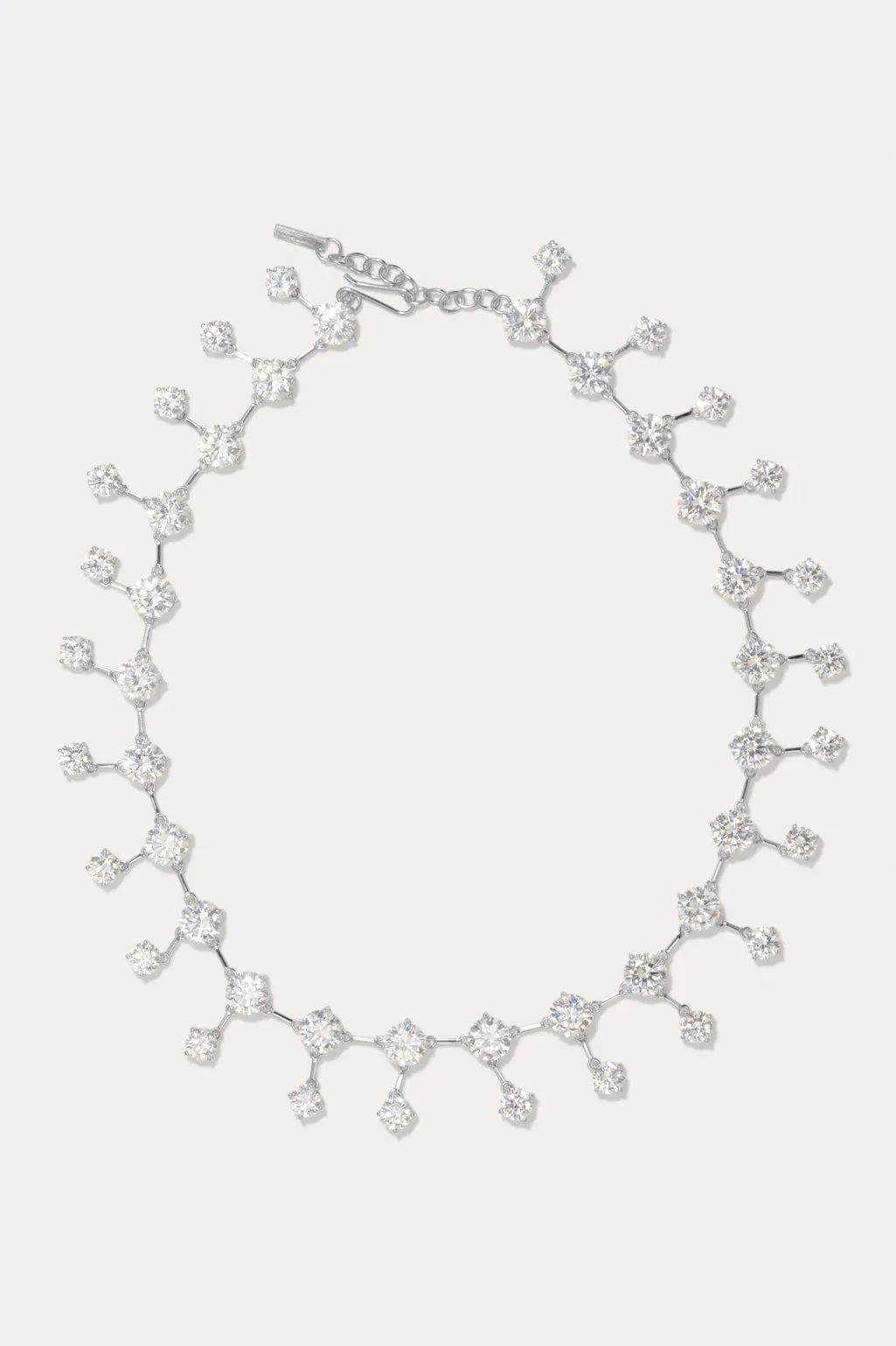 Memory Lane - Zirconia and Recycled Silver Necklace