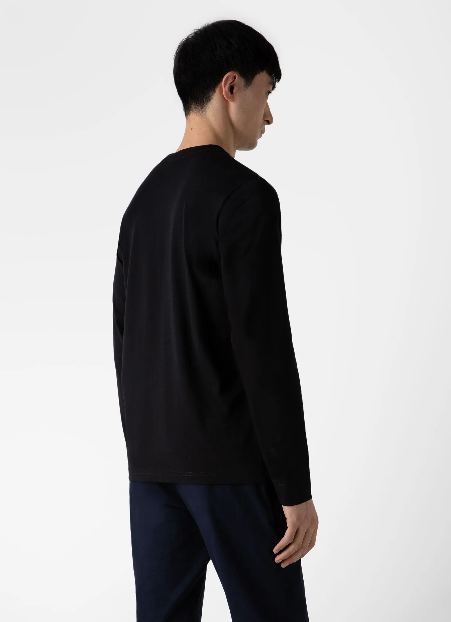 Men's Long Sleeve Riviera T-shirt in Black