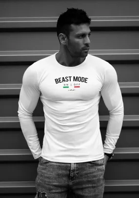 Mens Long Sleeve T-shirt "BEAST MODE ON" MD930