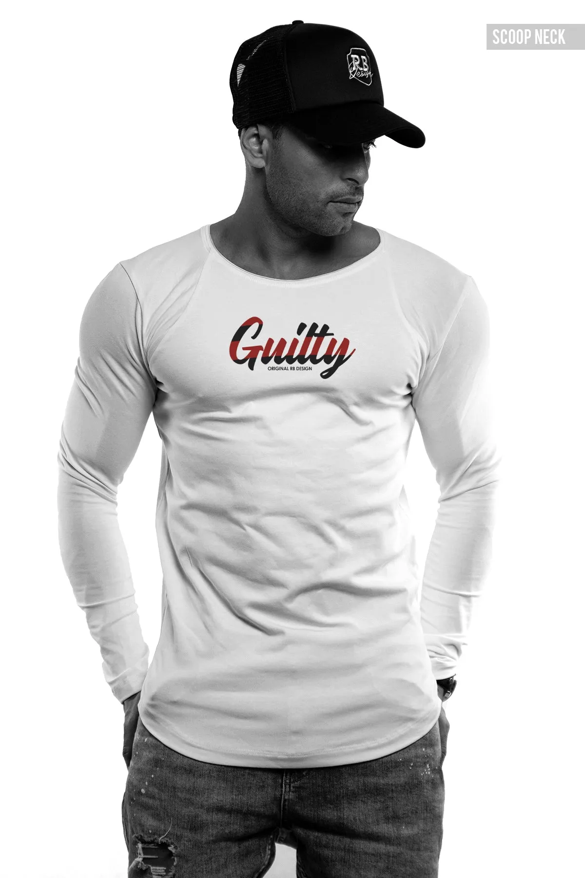 Mens Long Sleeve T-shirt "Guilty" MD965