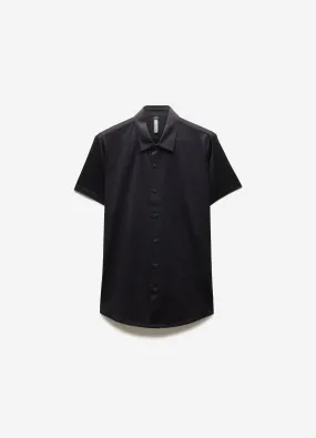 Mercerised Knit Shirt Black