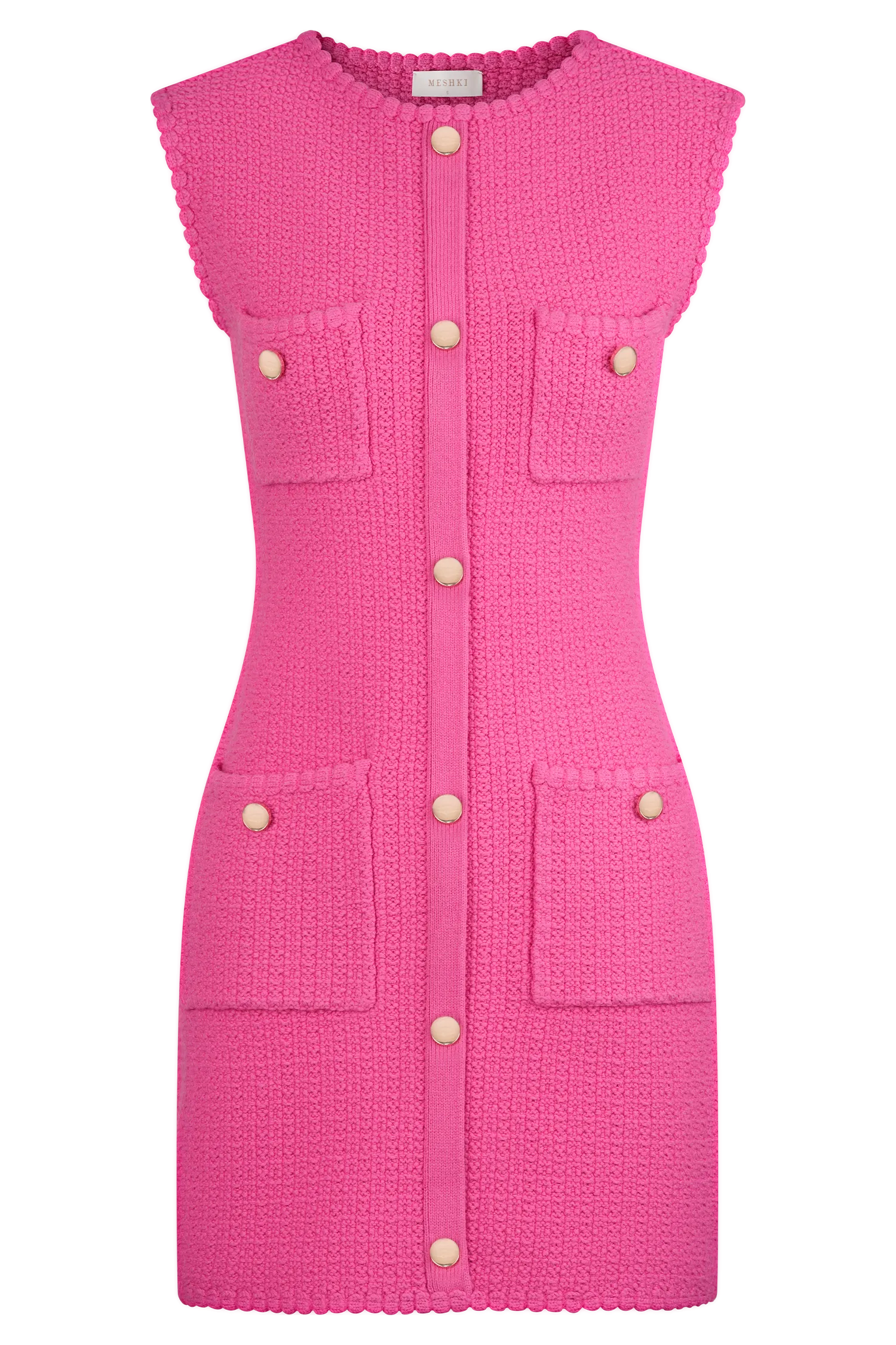 Mia Knit Mini Dress - Pink