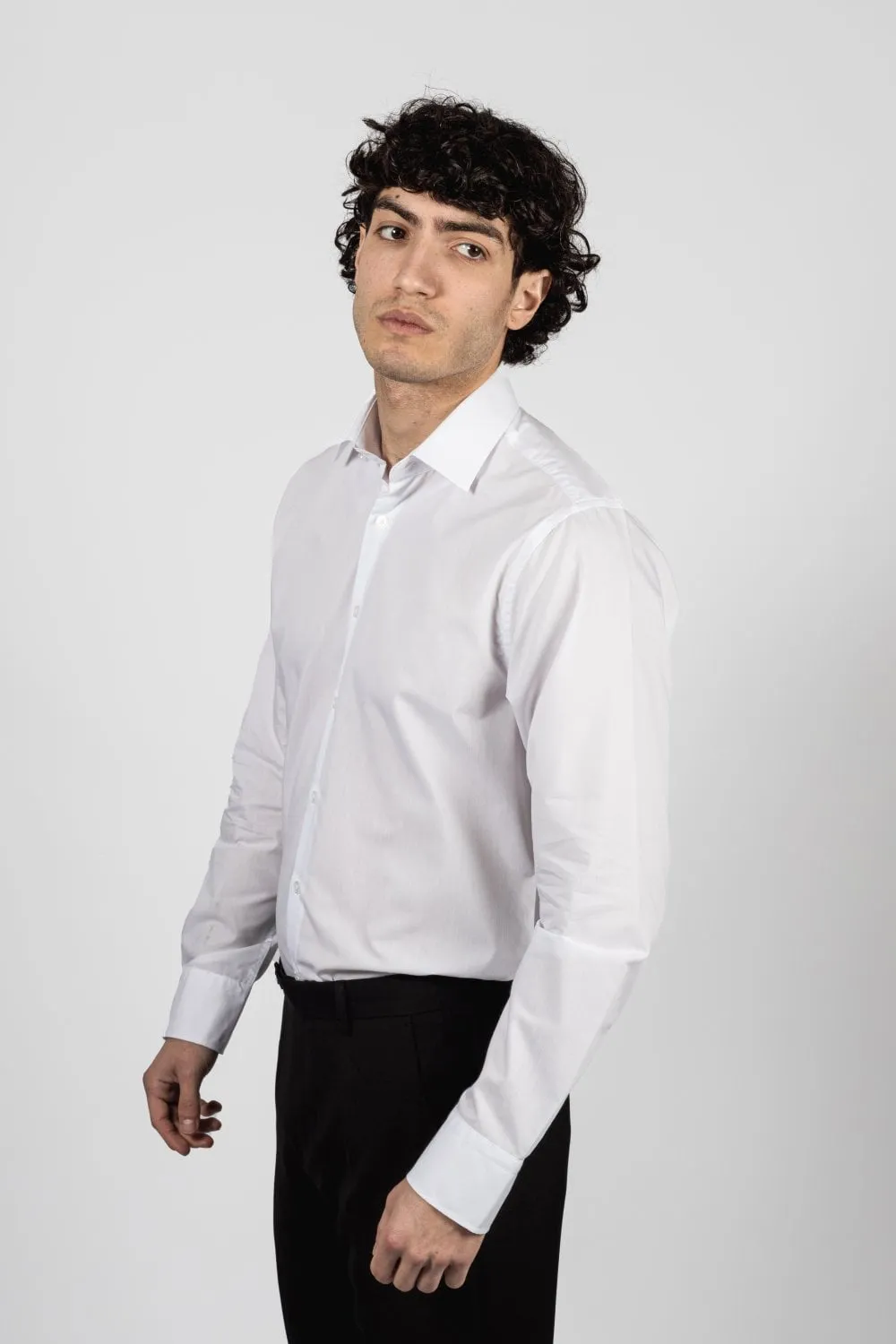 Miatti White Long Sleeve Shirt