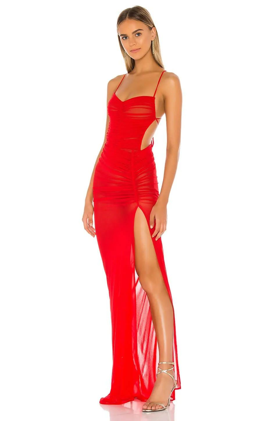 Michael Costello X Revolve Follie Gown in Red